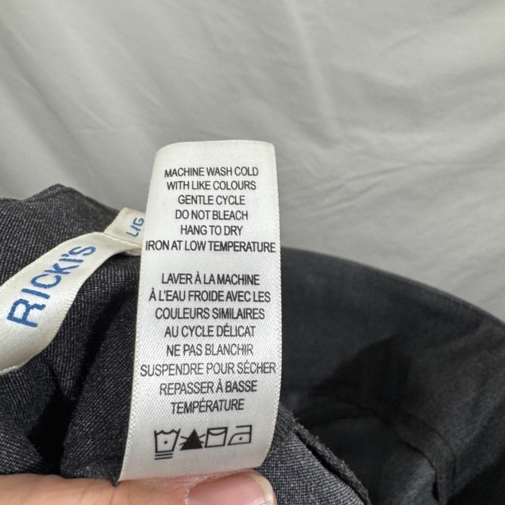 Ricki's Pants Womens Large Grey Tapered Business Casual Trouser Stretch Knit - Picture 3 of 8